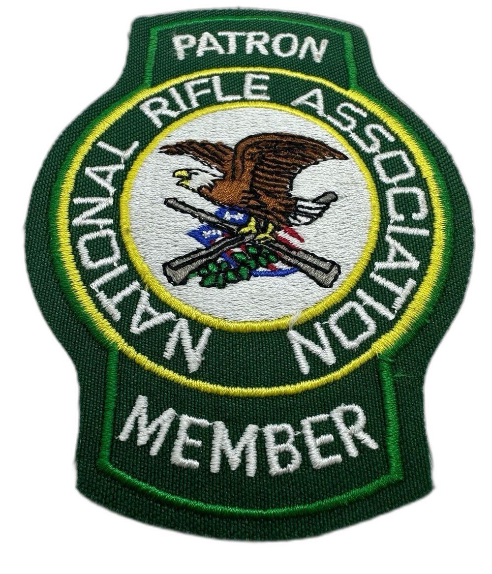 Vintage NRA Patron Member Embroidered Patch National Rifle Association